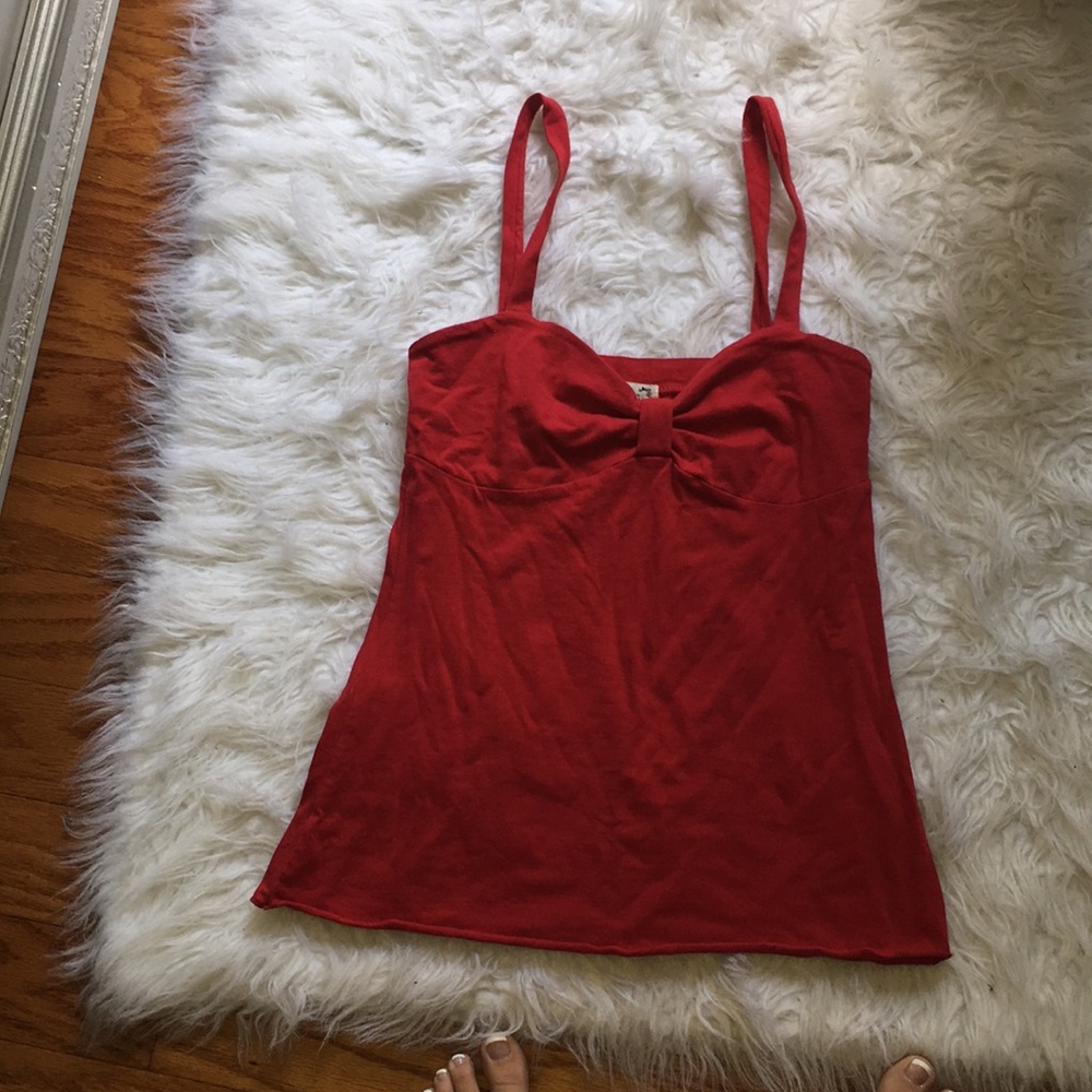 RED BOW TANKTOP